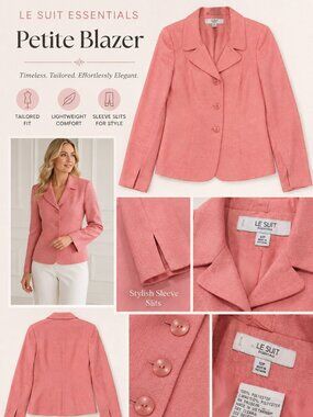 Beautiful LE SUIT ESSENTIALS Petite Blazer – Size 12P